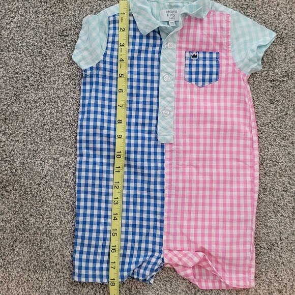 2 Crown & Ivy Boys  Romper & Overalls 18 Months - Picture 6 of 8